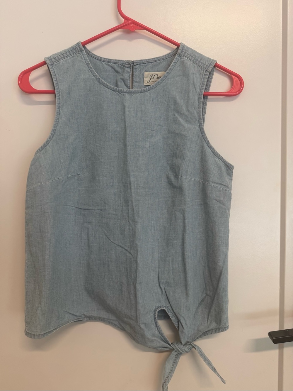 J. Crew Light Blue Chambray Tank, 0P